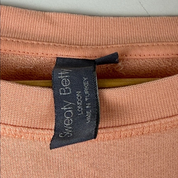 Sweaty Betty Coral Long Sleeve Sweatshirt Size Large - Picture 2 of 7